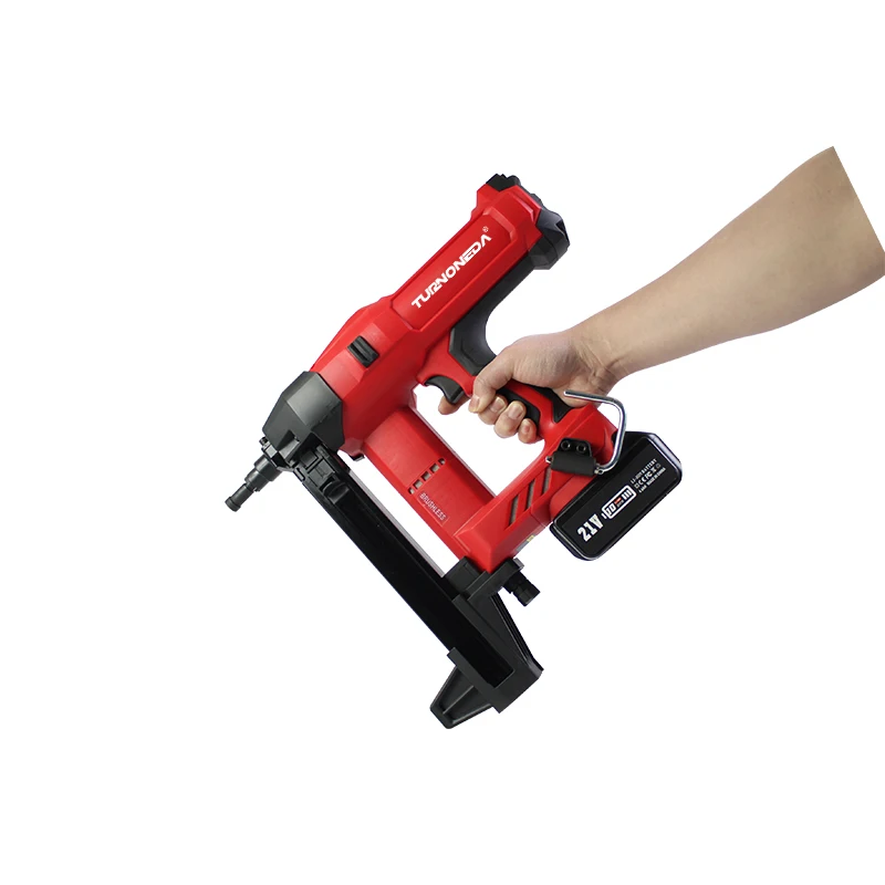 Low Price Custom New 20V No Gas Wireless Electric Nailer Cordless Lithium Battery Power Concrete Frame Nailing Nail Gun Set