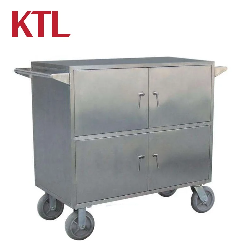 OEM Convenient Stainless Steel Trolley workshop trolley hand steel trolleys