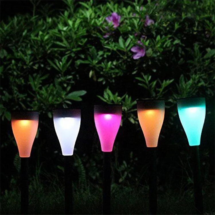 Solar Color Change Outdoor Garden Light Flame Torch Light Solar Solar Recharging Led Flame Light