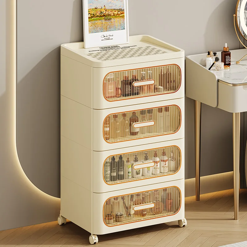 Bathroom Cabinet 5 Layer Plastic Self Drawer Storage Cabinets Chest Of Drawers For Kids