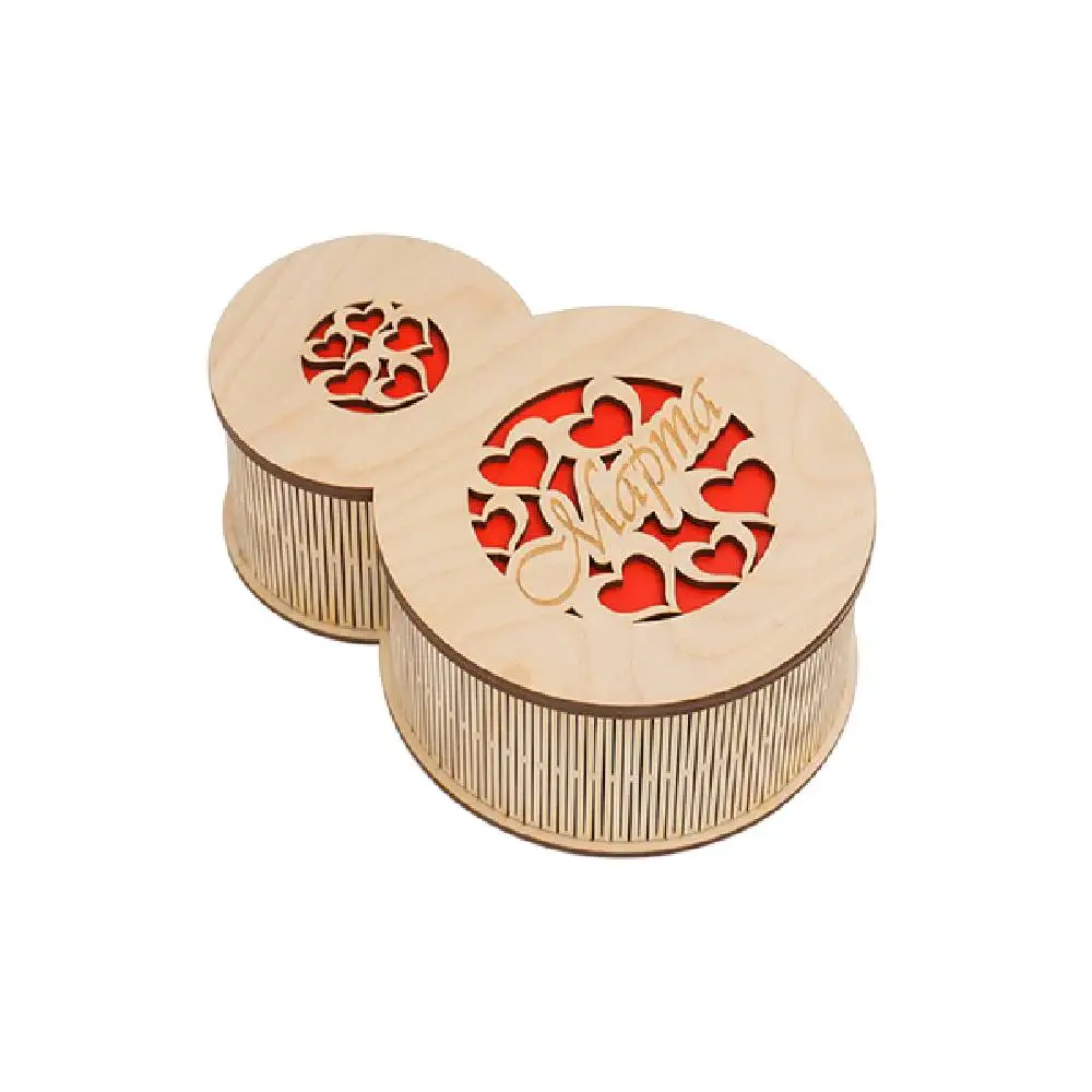 Деревянная Сувенирная Коробка 8 марта