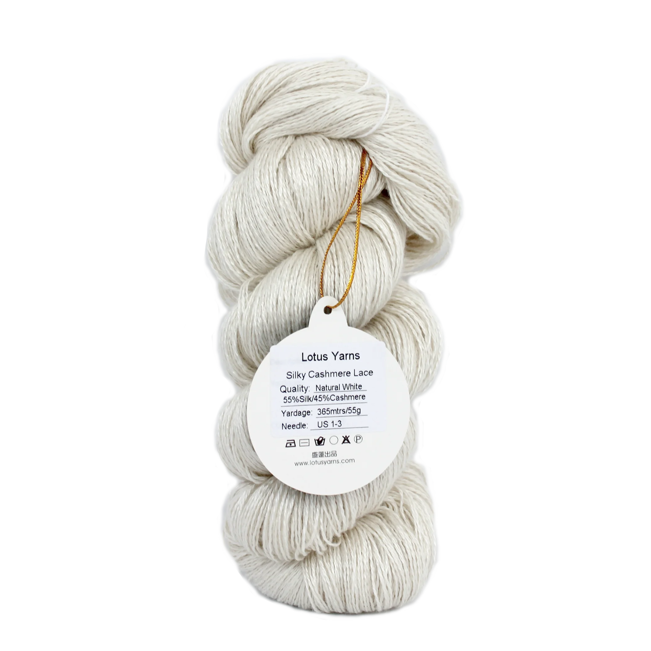Undyed Silky Cashmere Blended  Lace Weight Undyed Hand Knitting Yarn