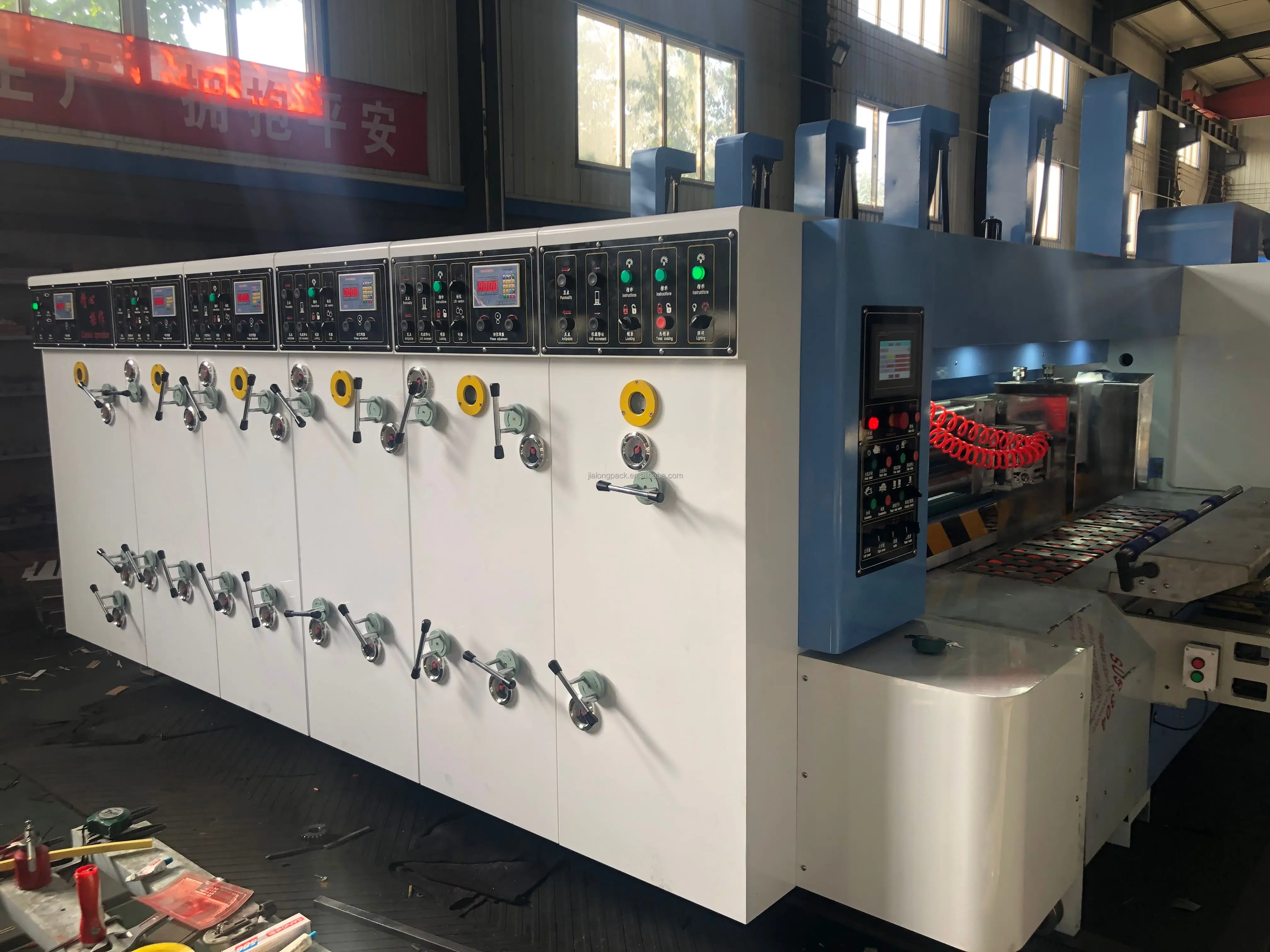 Cheap And High Quality Fully Automatic Lead Edge Feeding Printer Slotter Die Cutting Machine