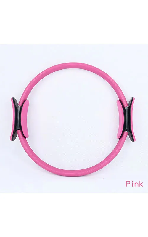 Custom Logo NBR Double Handle Pilates Ring Slimming Body Building Exercise Fitness Gym Accessory Indoor Yoga Wheel Circle