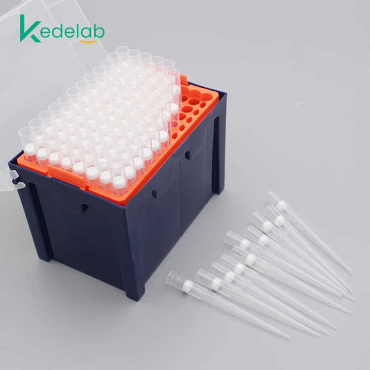 Tips box lab manufacture sterile plastic 10ul boxed pipette tips lab filter pipette tips box