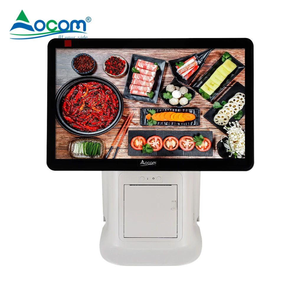 POS-G15 Pos Systems All in One Touch Screen with Thermal Printer for Restaurant