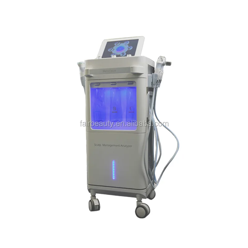 Hydrodermabrasion Skin Scalp Management Hydration Deep Cleaning Skin  Pore Magnifying Examiner Analysis Facial machine
