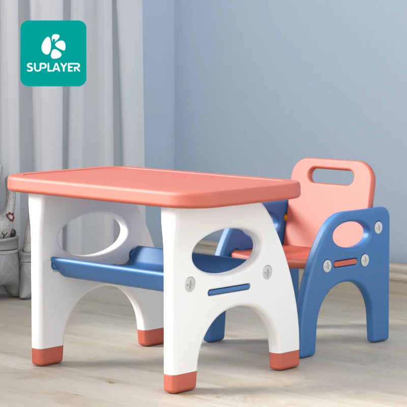  Baby foldable plastic activities ergonomic homework desk nordic children furniture study tables and chair set for kids