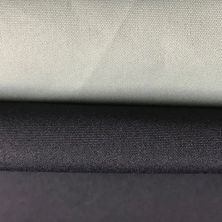  Poly Taslan Fabric PU Milky Coated Breathable