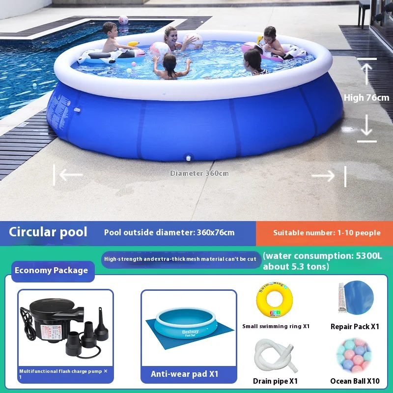 Factory New Wholesale  Family Rectangular Frame Above Ground PVC Swimming Pool Above ground pool