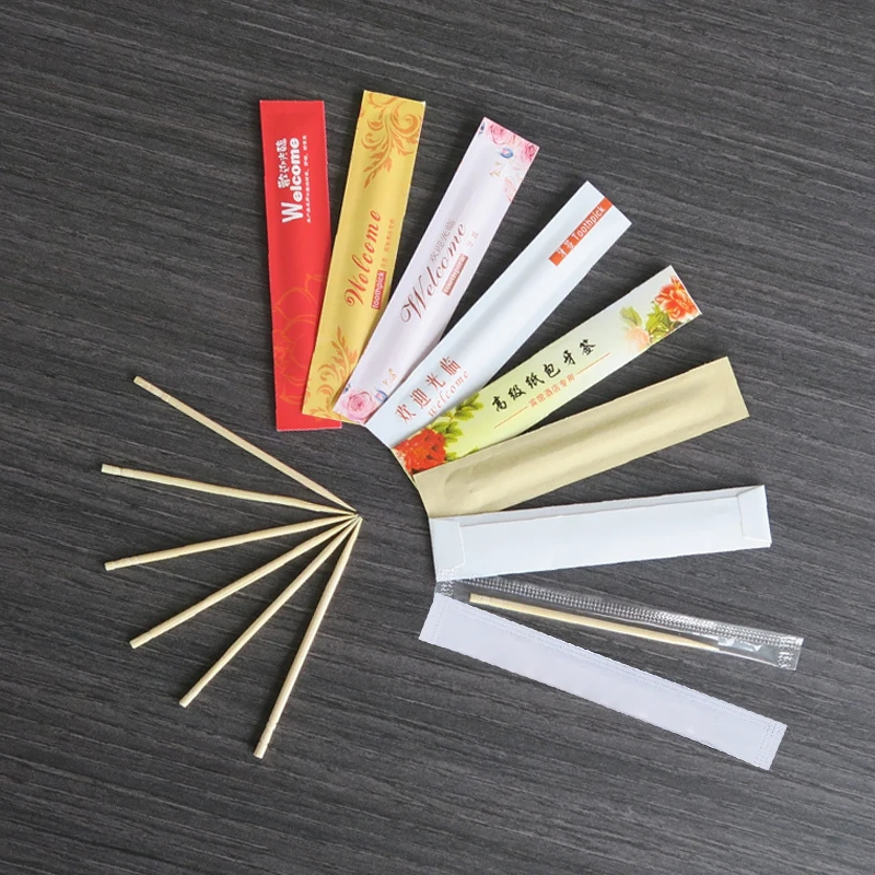 Custom toothpicks individually wrapped disposable birch wood bamboo toothpicks printing cheap toothpicks manufacturer