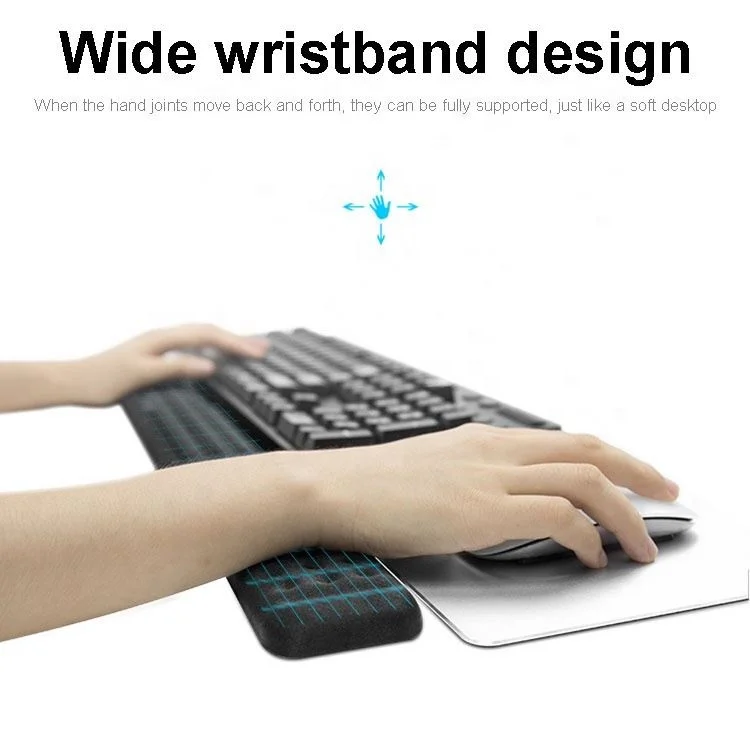 Настраиваемая Подушка с подставкой для клавиатуры с эффектом памяти и подушка для мыши, подставка для запястья