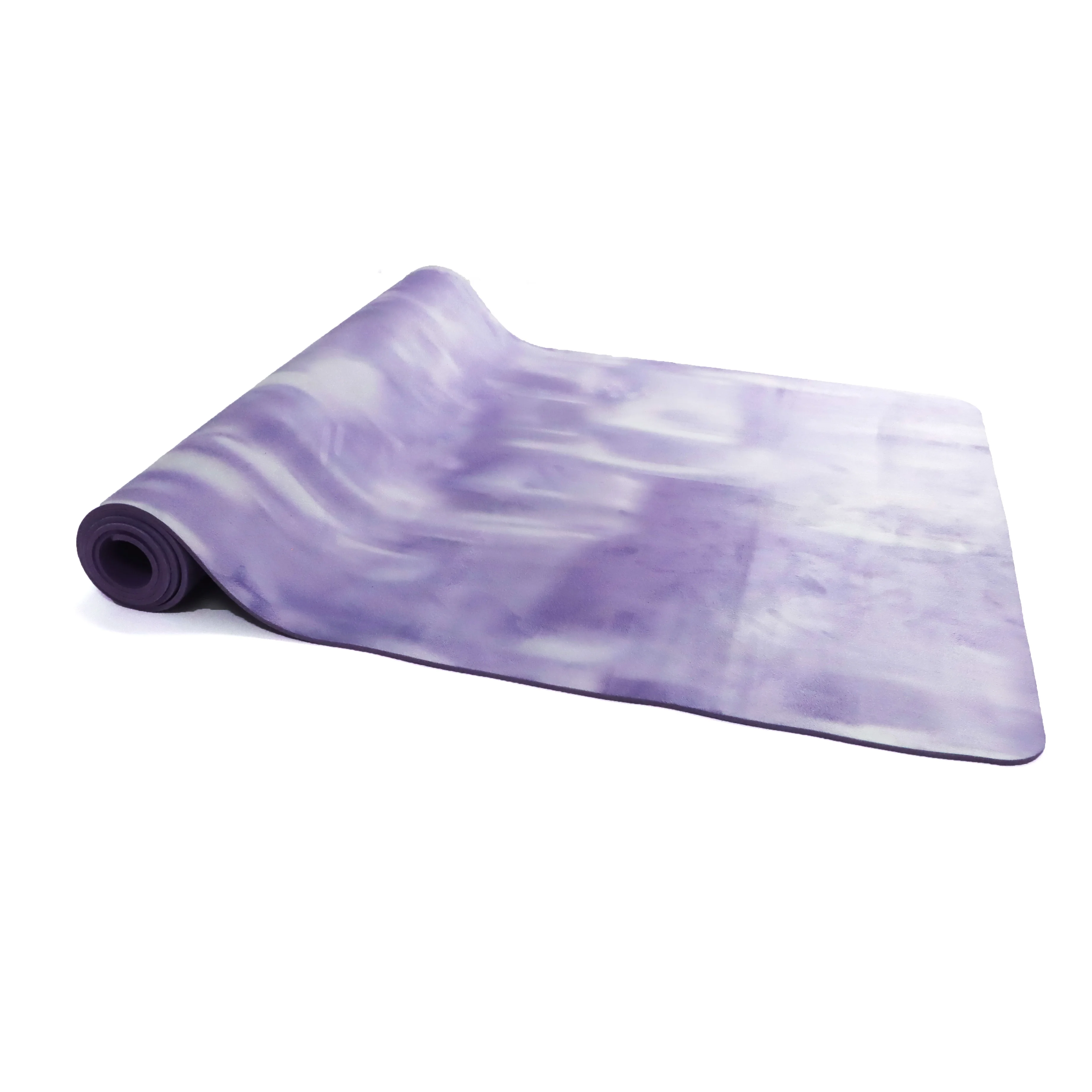 Competition eco friendly yoga mat full color printed suede custom yoga mat with strap manufacturer wholesale factory price
