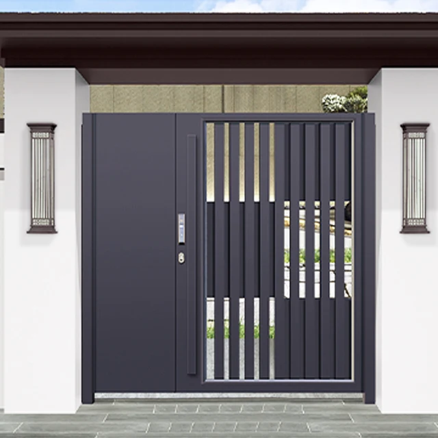 cheap  Price Electric Driveway Cast Slats Sliding Barrier Door Aluminium Gate