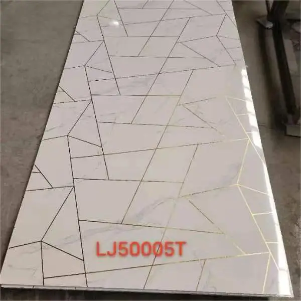 Highlight 3mm Plastic PVC Wall Panel UV Marble Wall Panel waterproof Marble Sheet For Wall Panel Decoration