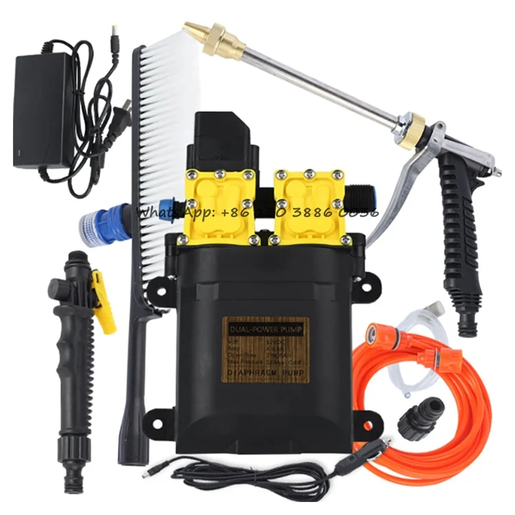 High Power 12v Water Pump High Pressure Spray Jet Washing Machine Portable Electric Foam Car Cleaning Tools Equipment