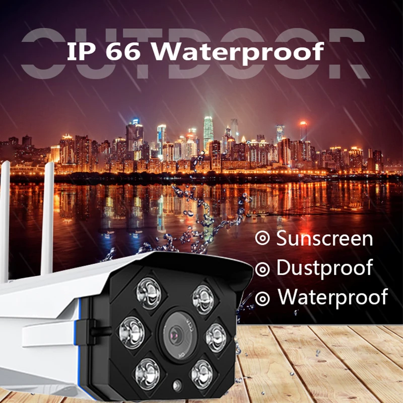 Bullet IP PTZ Rotate Moving Camera Outdoor Waterproof IP Motion Detect Sensor PIR Two Way Audio CCTV Wifi Smart Night Vision Cam