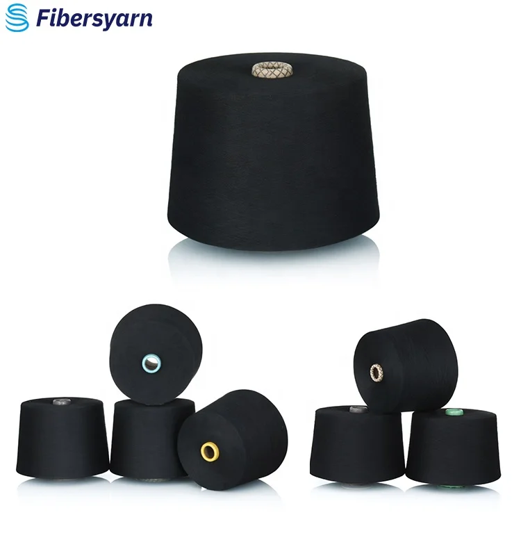 Factory wholesale High Tenacity Thread TC 80/20 Polyester Cotton Blended Yarn Siro Spinning Grey Yarn for Knitting