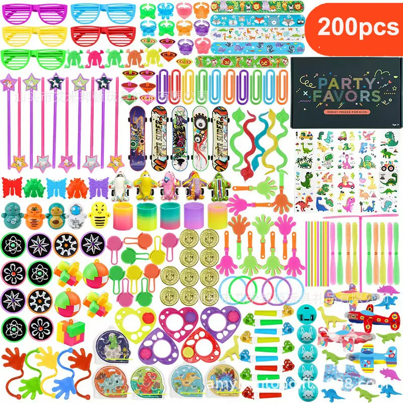 200 Pack Fidgets Set For Kids Party Favors Autism Sensory Toy Kids ADHD Anxiety Carnival Treasure Classroom Prizes