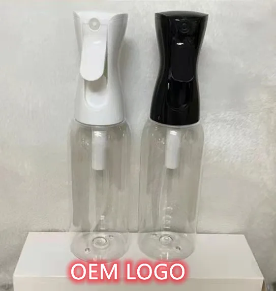 
 OEM пользовательский логотип 160 мл 300 мл 500 мл печать на непрерывном распылении бутылки с мелким распылением инструмент для парикмахерской  