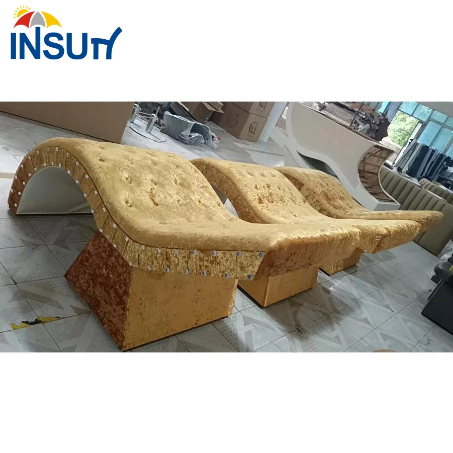 Queen gold curve lash bed modern salon facial beds full body massage tables for sale
