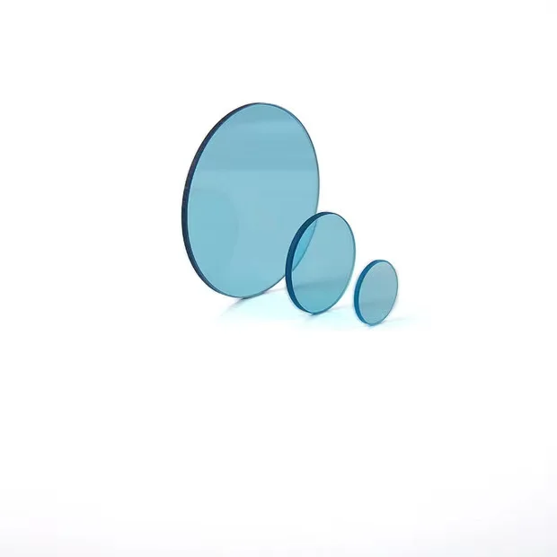 Wholesale Optical Glass QB21/BG38 Cyan blue filter