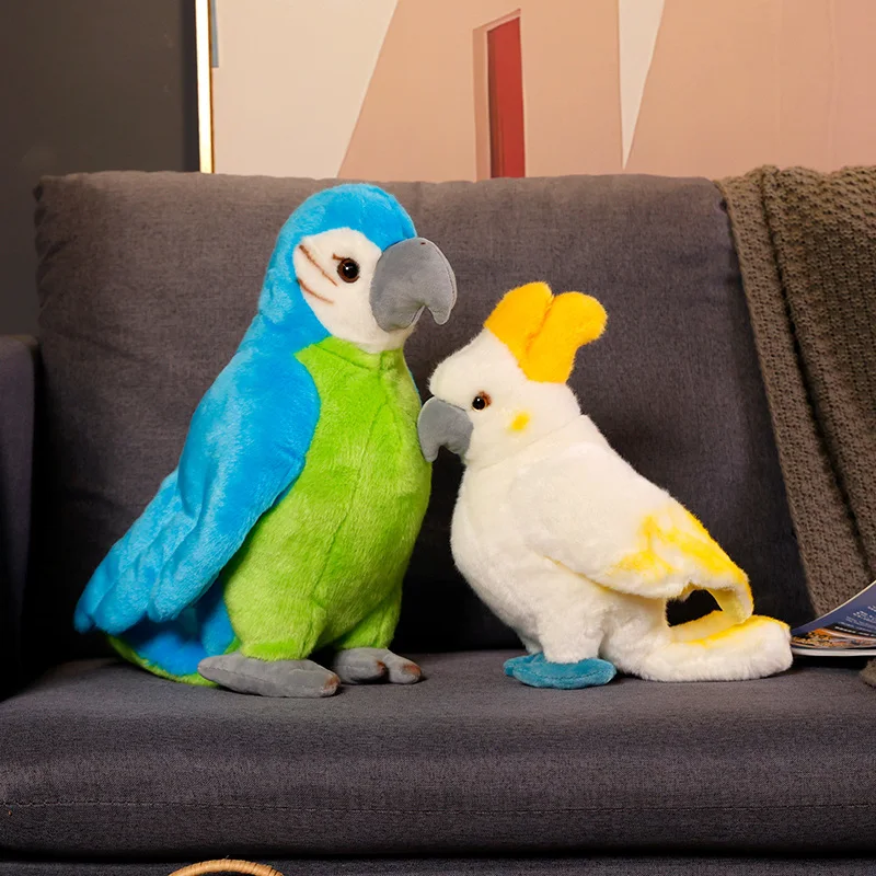 Wholesale Hot Style Plush Toy Stuffed Parrot Toy Colorful Birds Cartoon Parrot