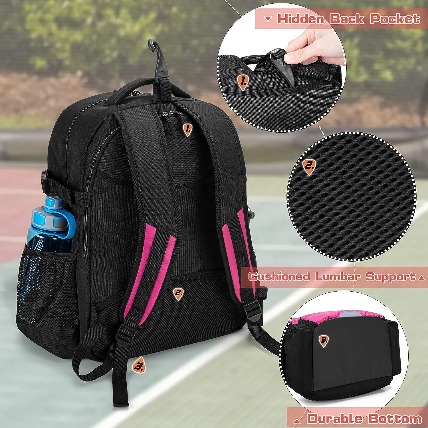 OEM Outdoor Men Soccer Sport Backpack Waterproof Basketball Soccer Sport Bag Backpack With Ball and Shoe Compartment