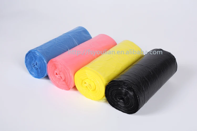 HDPE/LDPE Trash Can Liners Hs Code For Plastic Garbage  Bag With Different Color Available