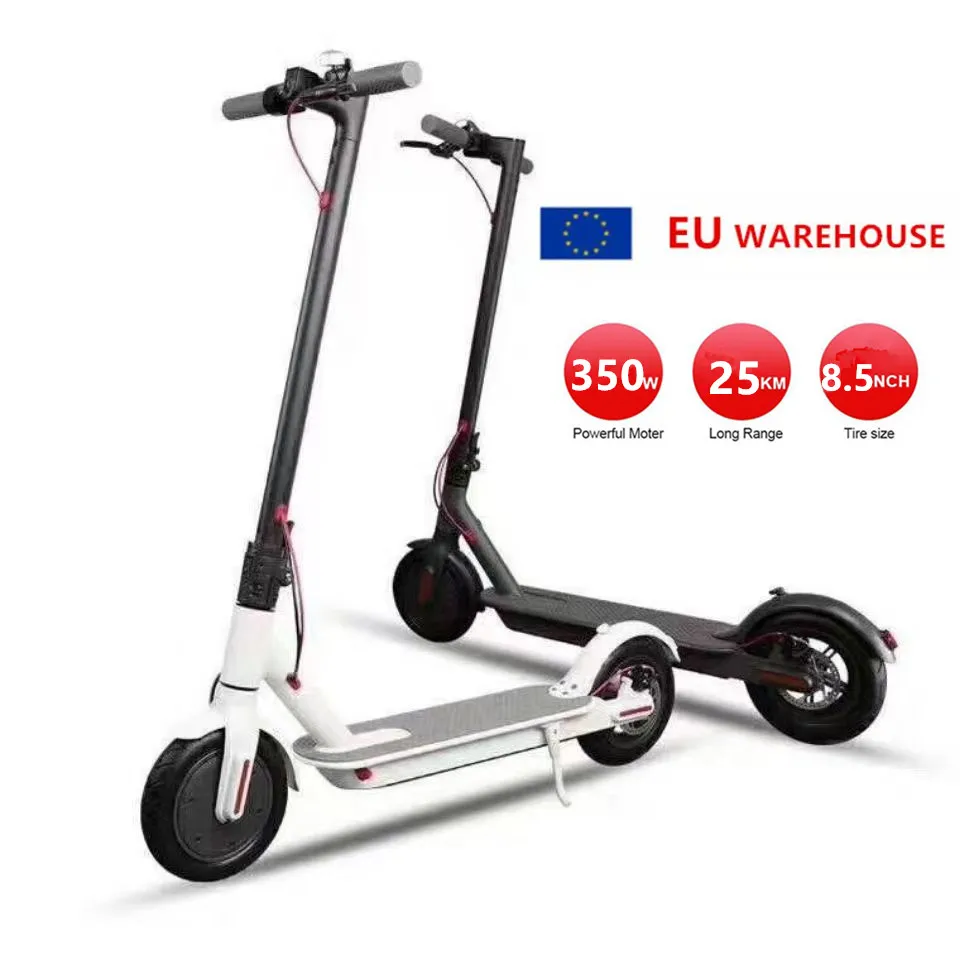 EU warehouse 36V10AH 350W Foldable E Scooter 8.5 Inch Aluminum Frame Electric Scooter