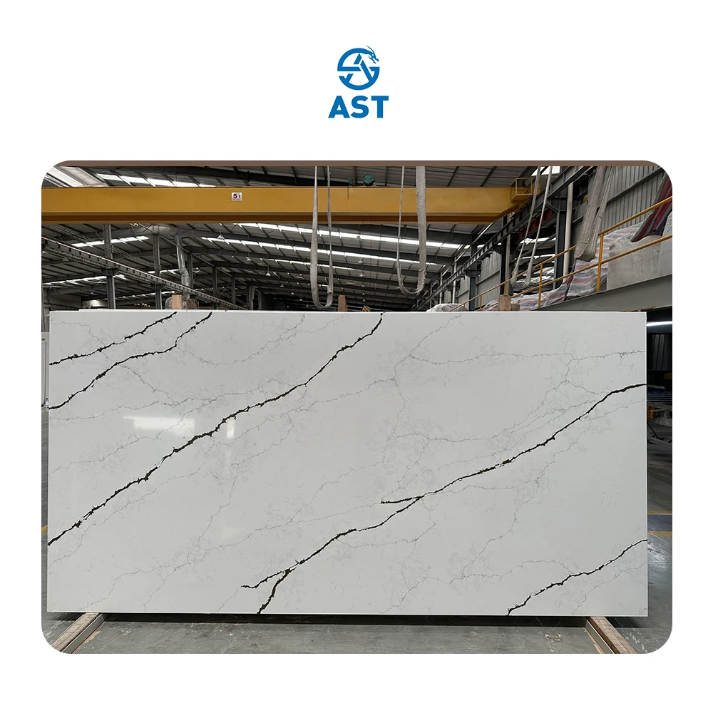 AST OEM/ODM Luxury Quartz Stone Restaurant Vanity Counter 5101 Pantheon Artificial Quartz Stone Slabs