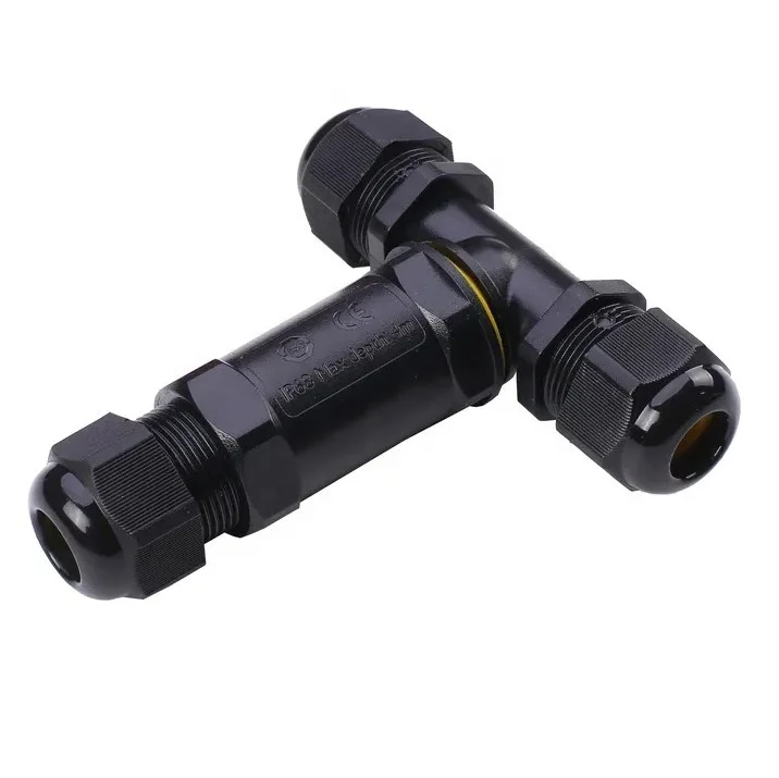 New T-type 2-5 core waterproof connector IP68 three-way waterproof connector lighting cable connector