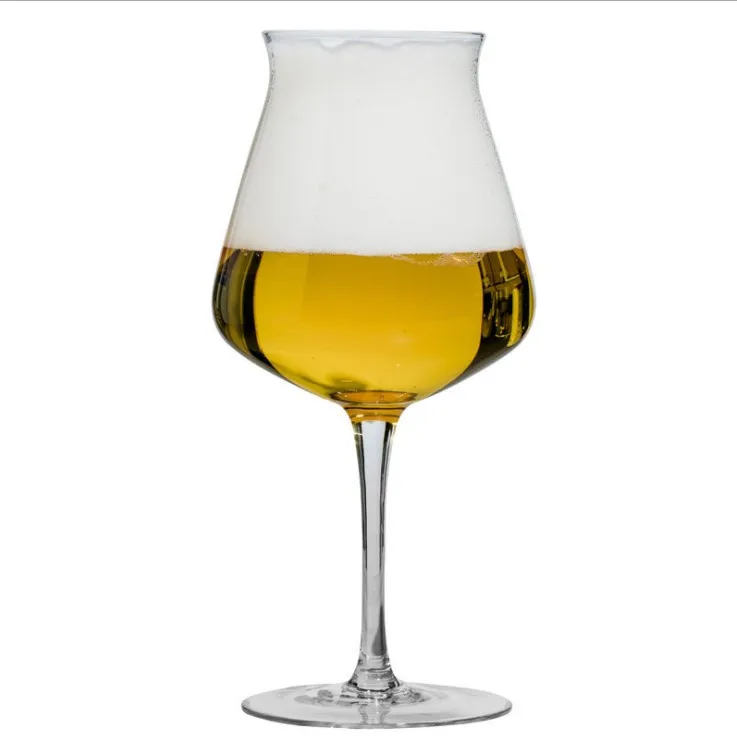 Amazon best selling tulip beer glass teku tulip glass beer high quality beer glass tulip for sale