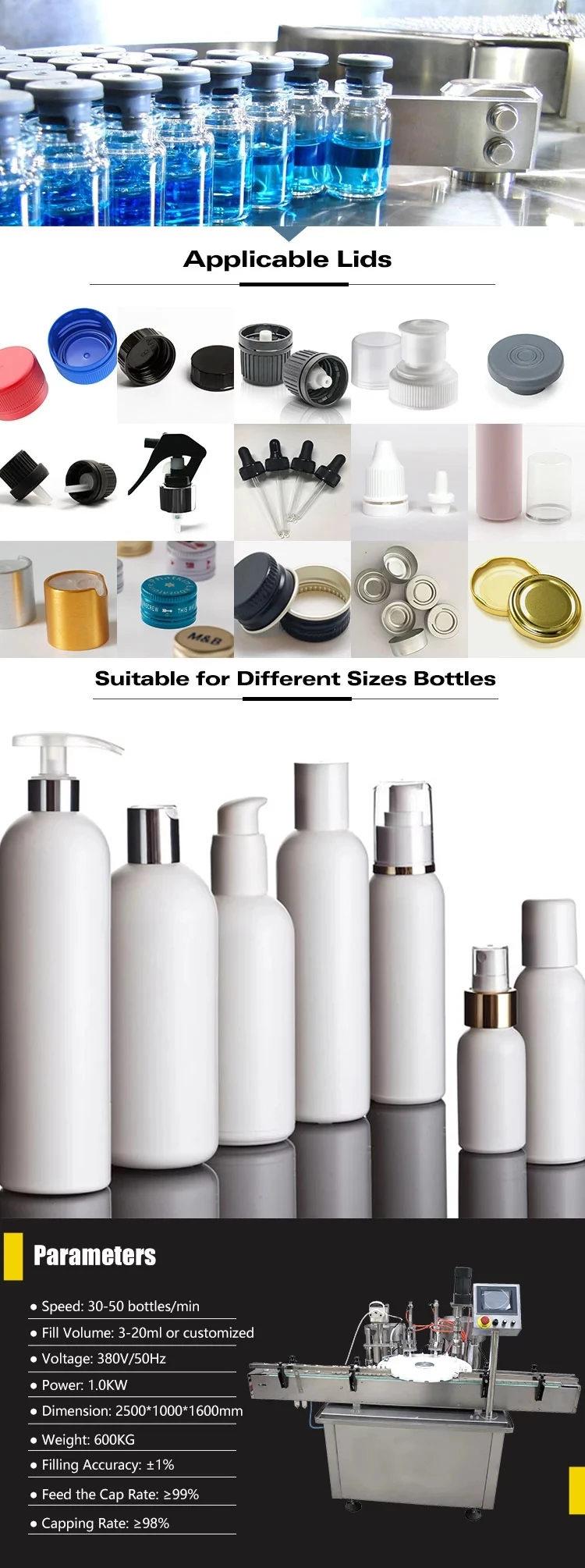 Reagent test tube filling machine and vacuum blood collection tube manufacturing and pharmaceutical liquid filling machine