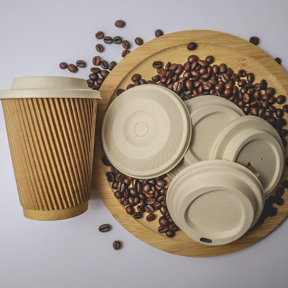 eco friendly 80mm 90mm paper spout hot coffee cups travel lids for 12oz 16oz 20oz