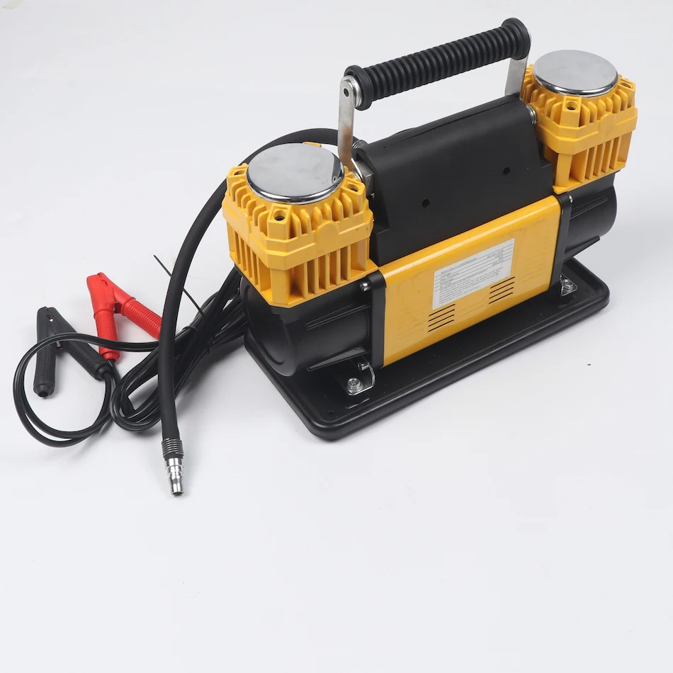 Big power two-cylinder high speed inflating tyre inflator with 160 liters a minute	air flow for auto trailers
