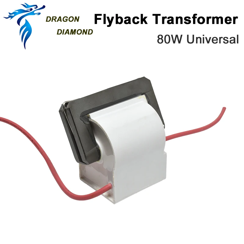 Co2 Laser High Voltage Flyback Transformer 80W Power Supply For CO2  Laser Engraver & Cutting Machine Power Supply