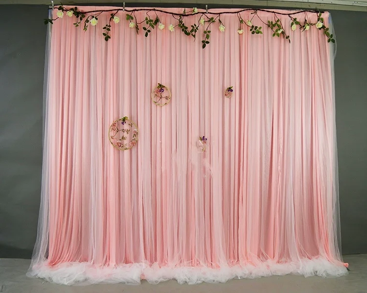 Elegant Wedding Backdrop Curtain Drape Wedding Supplies Curtain Drapes Background For Party Event