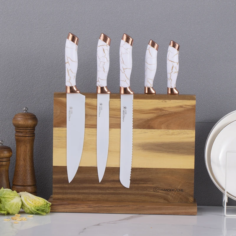 Customization Kitchen Accessories Knife Rack Walnut Wood Magnetic Knife Holder Magnetic Knife Block