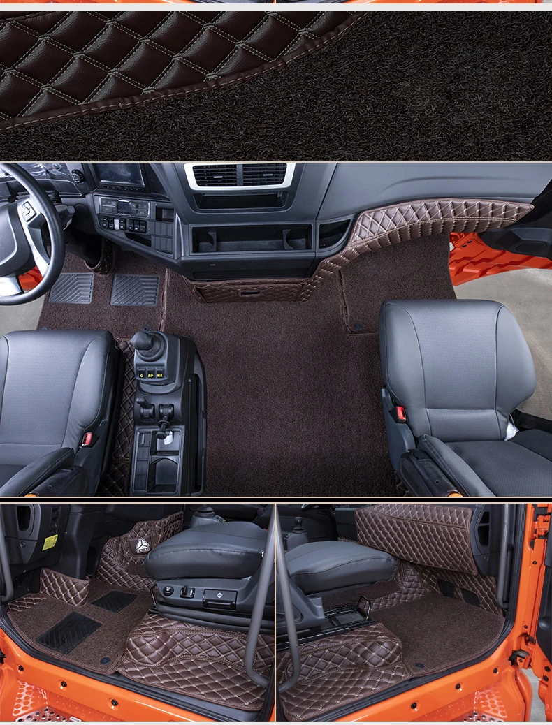 Truck Floor Mats For volvo fh/man tga/tgx/howo/daf/scania Truck Interior Accessories