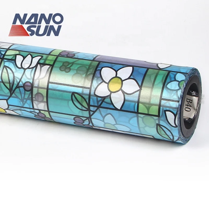 Privacy Protective PVC Glass Decorative Film For Home Office Bathroom Bedroom