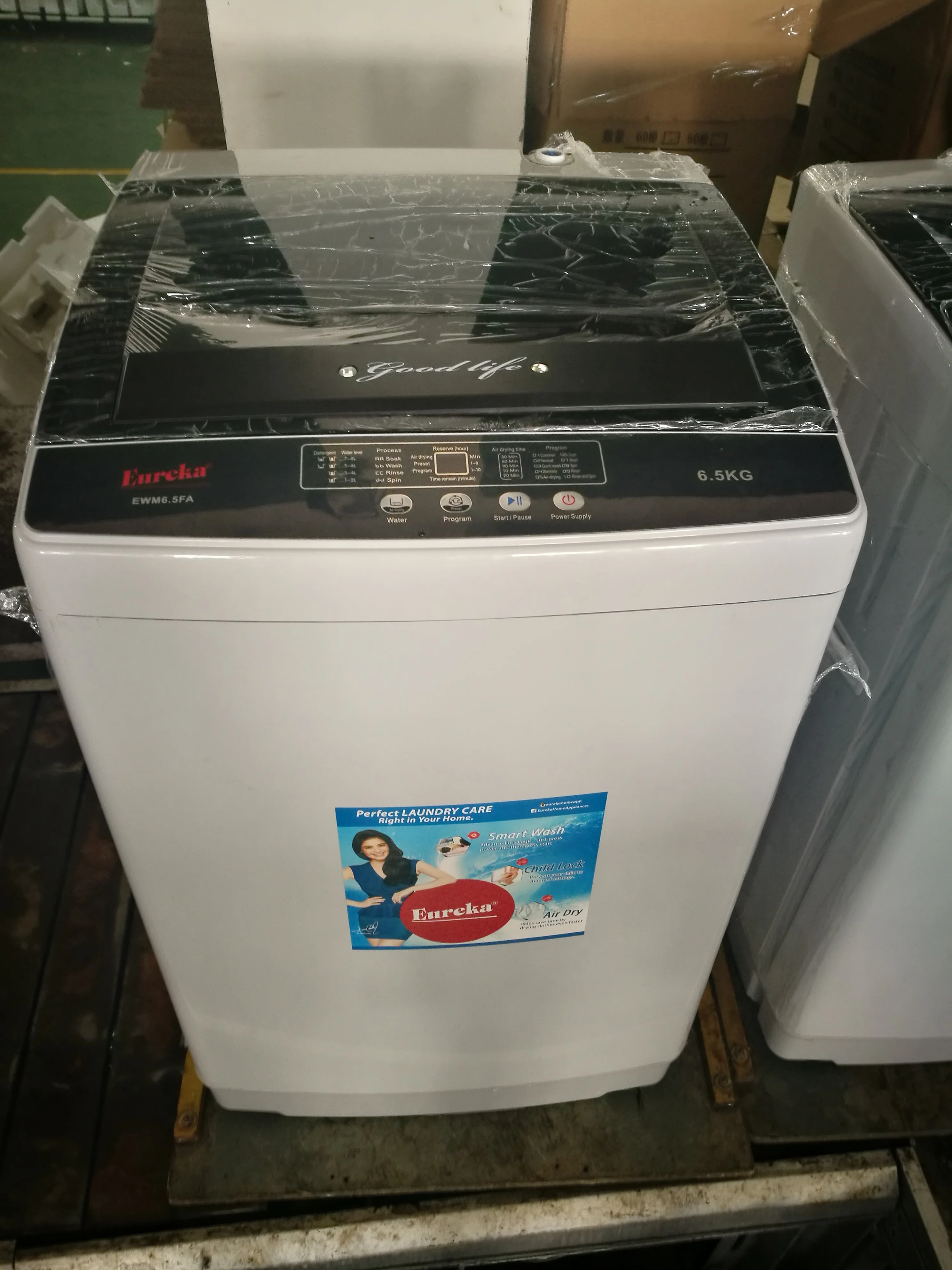mini glass cover Fully automatic top loading washing machine