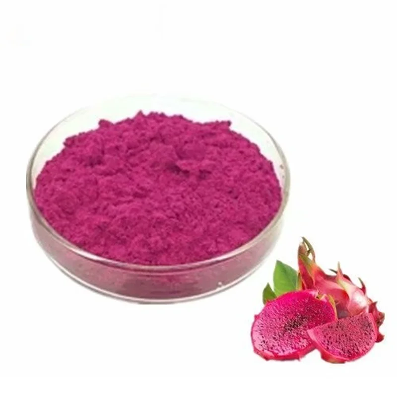 Organic Quality Spray Dried Fruit Powder Red Pitaya Powder Organic Red Dragon Fruit Powder