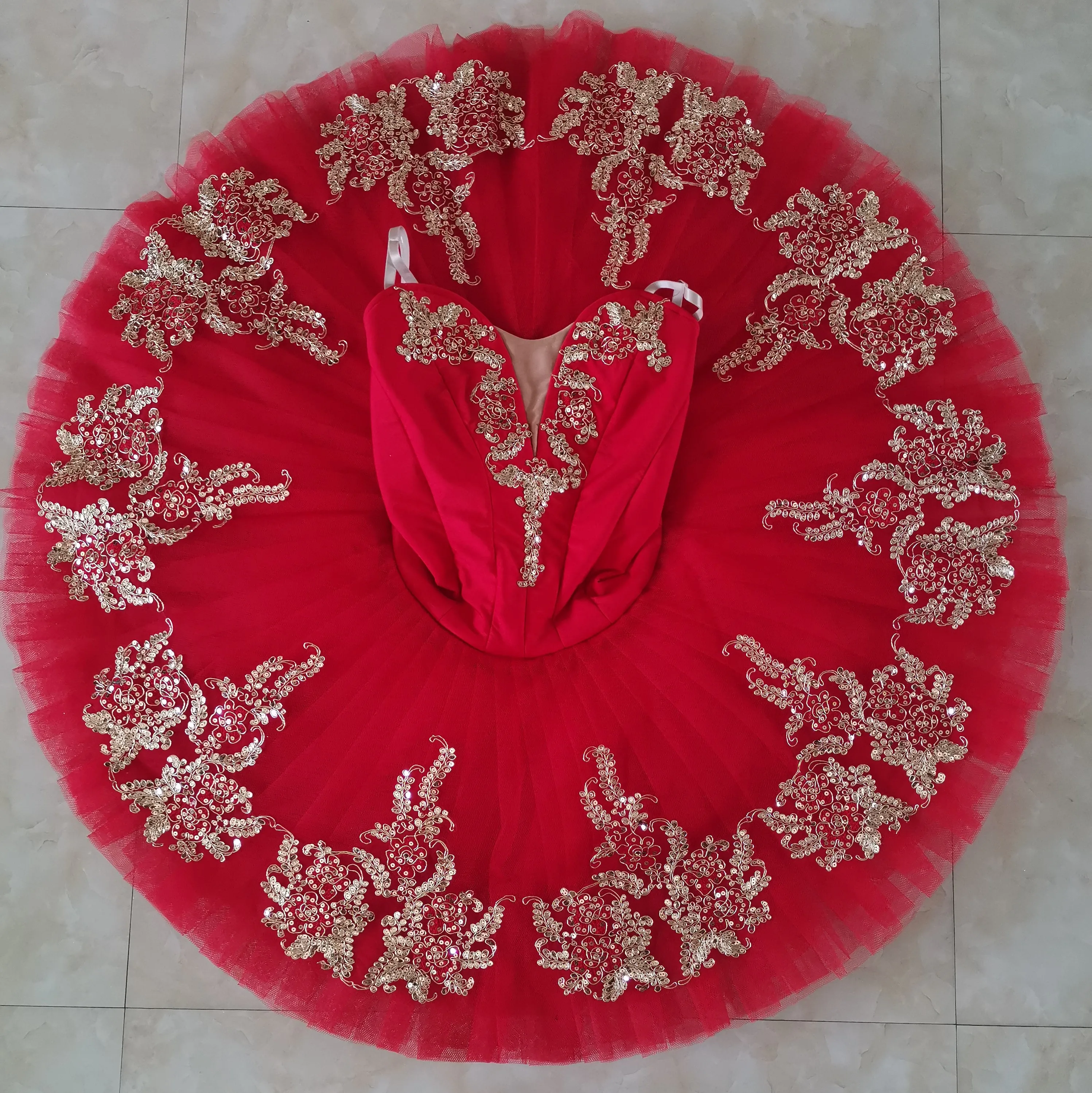 Professional Cheap High Quality 12 layers Custom Size Girls Women Adult Performance Wear Red Royal Blue Ballet Tutu Costume