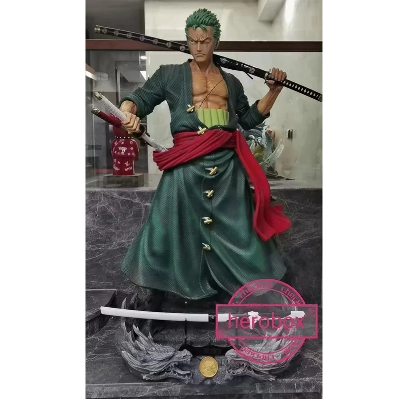 Home Decoration Hot Selling Japanese Anime One Piece Roronoa Zoro Luffy Anime Action Figure Resin Toys Statue