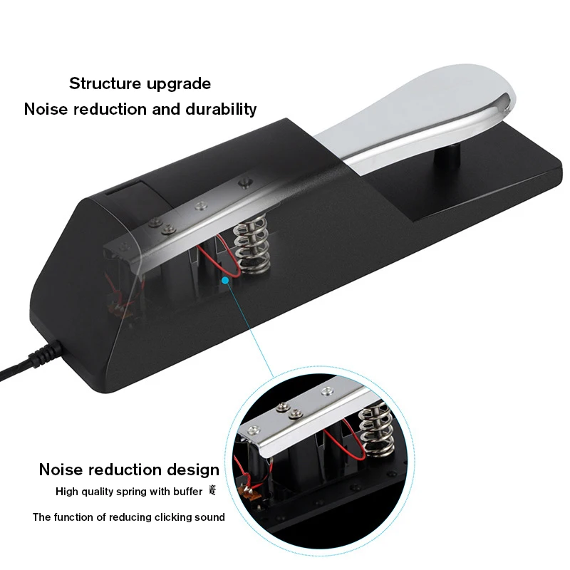 SUG-DK2 High Quality Polarity Switch Damper Pedal Universal Sustain Pedal For Electric Piano Keyboard
