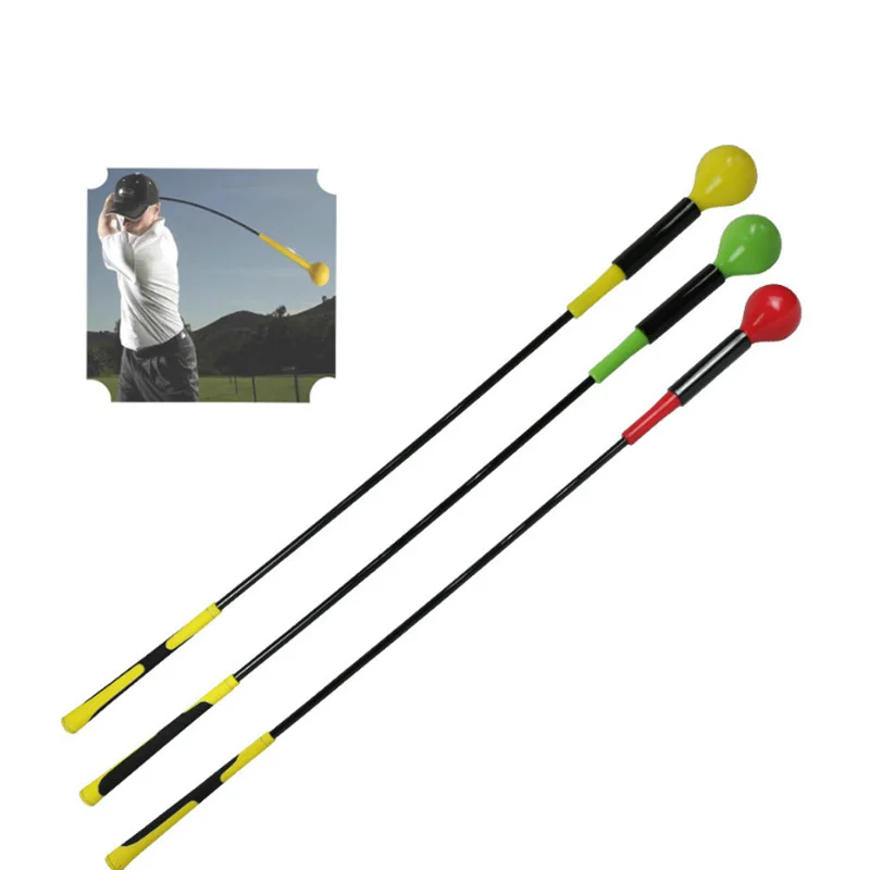 Factory direct sales golf swing baton golf swing practice device silicone warm-up baton practice baton 2022