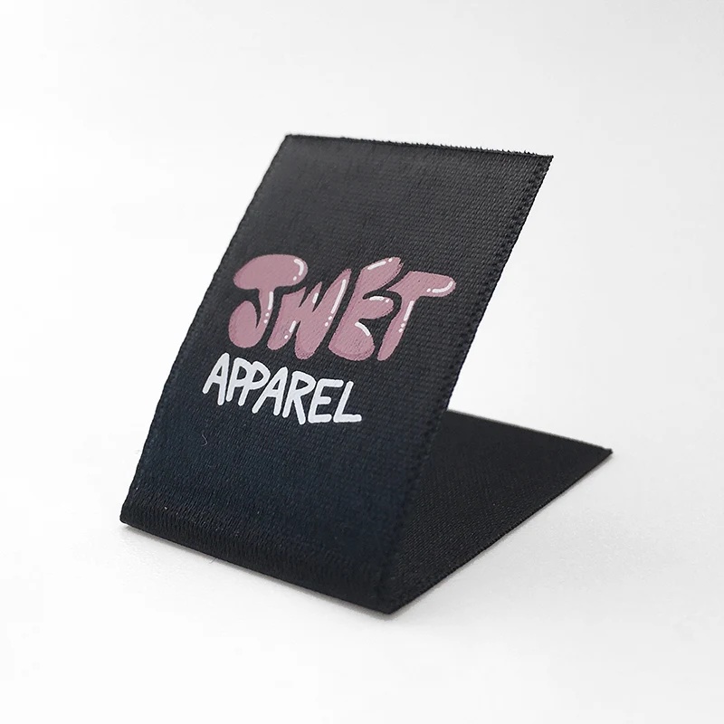 Personalized White Garment Accessory Ironing Clothes Thick Woven Sewing Shirt Labels