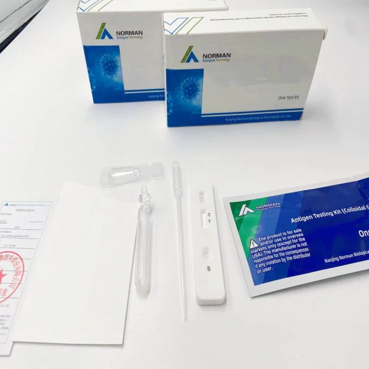 Тест PEi прошел BfArM перечисленный передний носовой тампон слюна комбо набор для самостоятельного тестирования