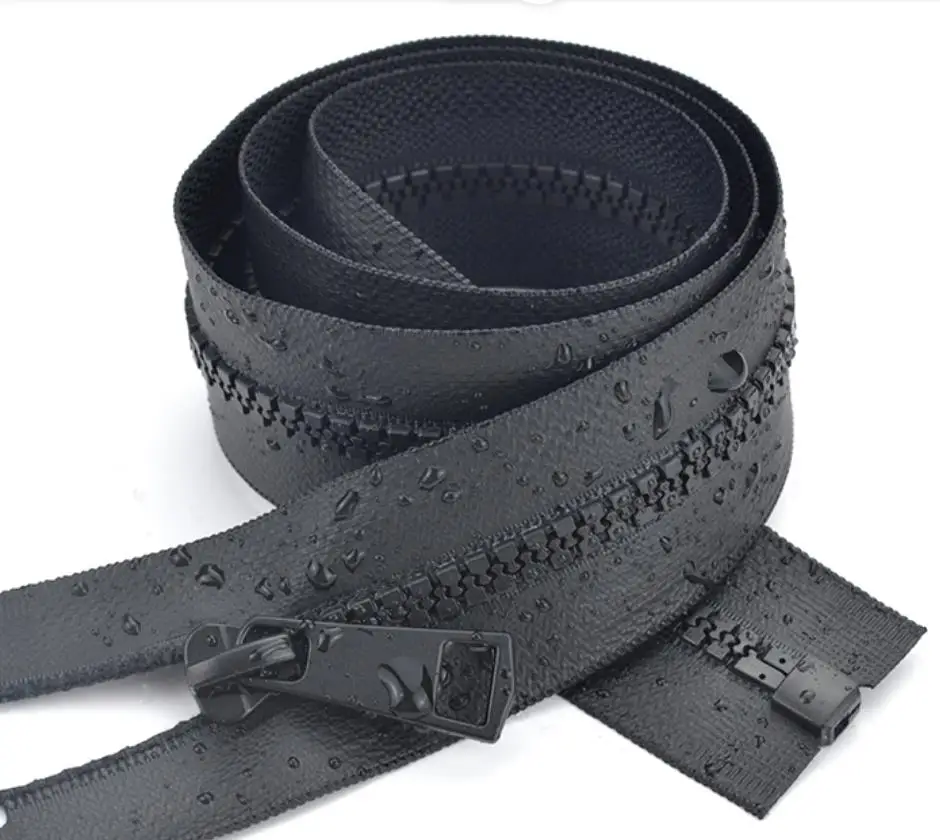 Waterproof Zipper Printing Logo Size Open end Close End Design Slider Auto Lock Jacket Zipper